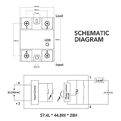 HiLetgo 2pcs SSR-40DA Solid State Relay Single