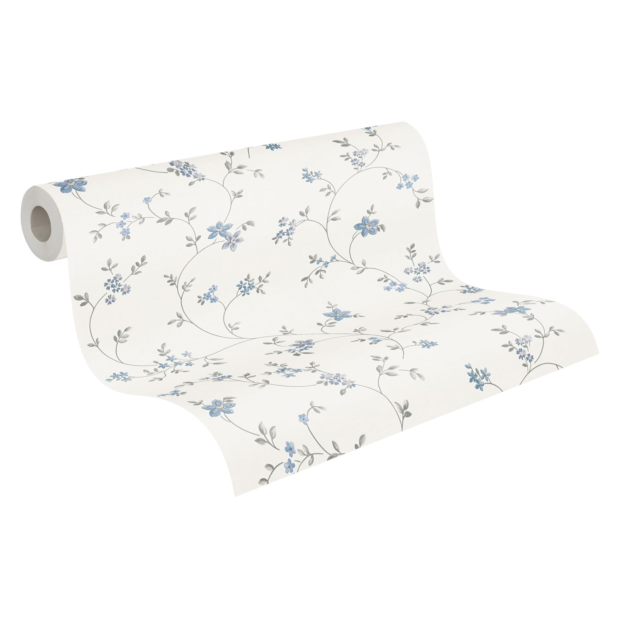 A.S. Création Maison Charme 390713 Non-Woven Wallpaper Cream Grey Blue 10.05 m x 0.53 m Made in Germany