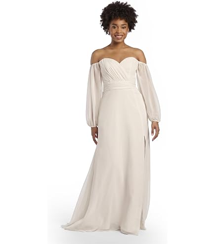 David's Bridal Off-the-Shoulder Tulle Corset A-Line Wedding Dress, Size 0