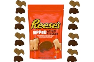 TINX R'S Dippde Aimal crakers 1.5lbs Pouch - 24oz Mlk Choc nd Peanut Butter Candy Dipped Animal Crackers