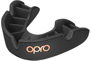 OPRO Bronze Level Adult and Youth Sports Mouthguard With Case and Fitting Device, Gum Shield for Hockey, Lacrosse, Rugby, MMA