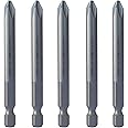 JIS B4633 1/4" Hex Screwdriver Bits | Made in Japan (+2 X 75mm - 5 Pcs)