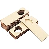 40 Pieces Unfinished Wood Door Knob Hangers, 9.4 x 3.2 x 0.1 Inch, Door Knob Signs for Painting, DIY Craft, Home, Office Hotel Decoration, Business Use, Arts and Crafts