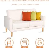 Eidoct Solid Wood Furniture Legs 8 inch M8 Bolts Rubber Pads view 9