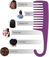 tiopeia 3pk Wide Tooth Comb for Wet Curly Hair Detangling Long Hair Shower Comb view 4
