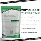 NutriVolv Vitamin E 400IU 90 Softgels Antioxidant Skin Support Immune view 4
