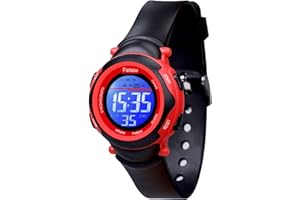 Facasu Kids Digital Watch for Girls Boys,Children's Waterproof Colorful Light UP Outdoor Sport Watch with Stopwatch Alarm-Kids Gifts for Girls Boys
