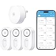 GoveeLife WiFi Water Leak Detector 3 Pack for Home, Water Sensor with 1804ft Long Monitoring Range, Remote Alert with Email & APP Push, Suit for Basement, Kitchen and Bathroom(Only Support 2.4G Wi-Fi)