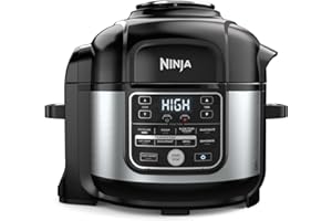Ninja Foodi OS300 10-in-1 6.5-Quart Pro Pressure Cooker Air Fryer Multicooker, Stainless, Indoor grill’s wide temperatureCycl
