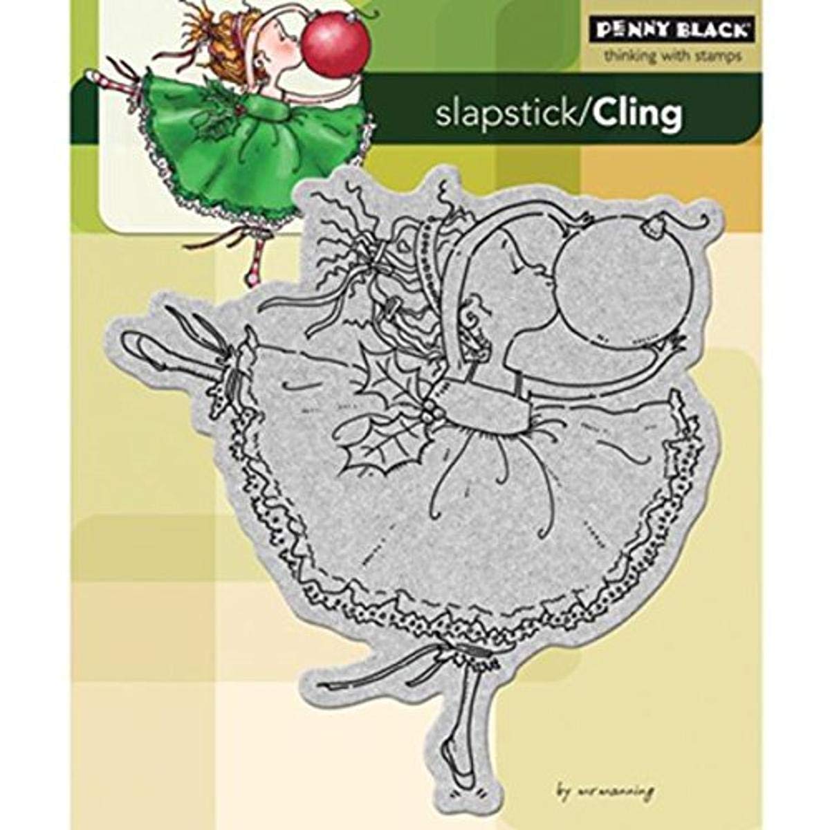 Penny Black 40-175 Christmas Kiss Cling Rubber Stamp