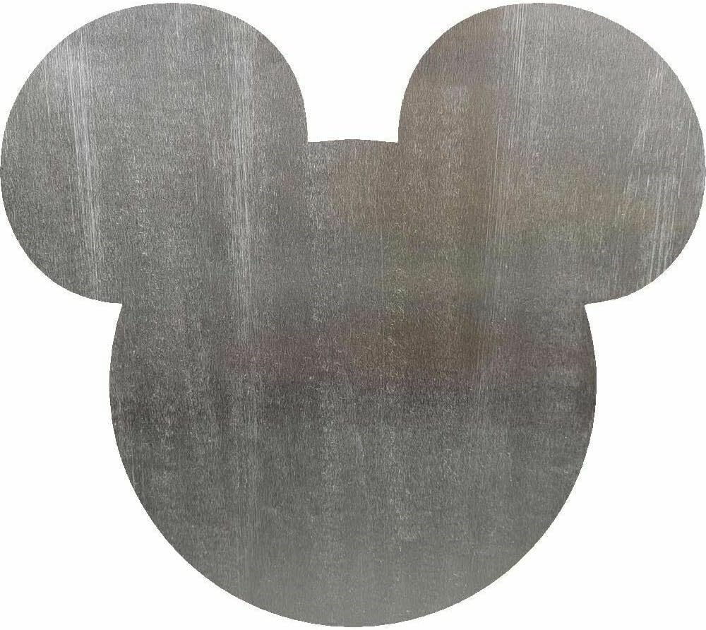 Plaques & Wall Art - Easy to be happy! Mickey Mouse Ears Steel Cut Out Metal Art Decoration-Garden Art Decoration-Backyard Art Decoration-Tree Art-Silhouette HD839 FQ837
