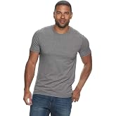 Sonoma Goods For Life Men's Supersoft Solid Crewneck Tee (Carbon Gray, Large)