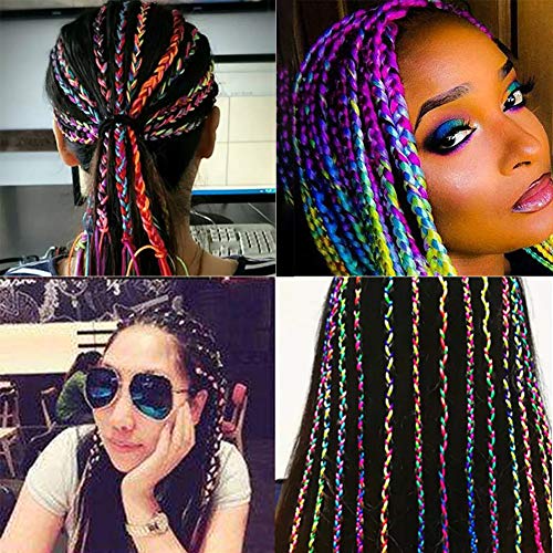 VGOODALL 80M Colorful Elastic Cord Beading Cord Stretchy String and 80M Colorful Bracelet String Nylon Rope for Bracelets, Necklace, Jewelry Making and Crafts,1MM