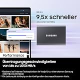 Samsung T7 Portable SSD 1 TB USB 3.2 Gen2 External Titanium Grey MU-PC1T0T/WW view 6