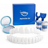 Smilify Clip On Smile Covers for Men &amp; Women - 3 Shades Custom Fit Temporary Smile Accessory, Natural Cosmetic Teeth Covers, Reusable Personalized Upper and Lower Set