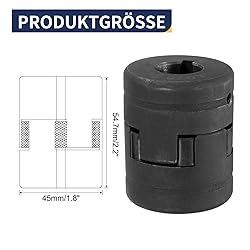 uxcell 3/4" to 3/8" L075 Flexible 3-Piece L-Jaw