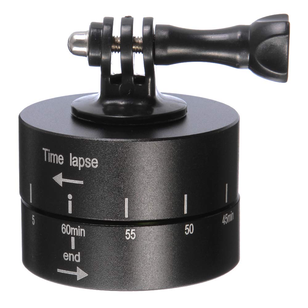 FOTGA 360° 60 Minutes Rotating Tripod Time Lapse Stabilizer with Adapter for GoPro SLR Camera Digital Camera