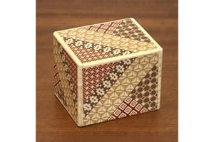 Bits and Pieces - Detailed Mosaic Secret Puzzle Box - 11 Step Solution - Wooden Money Box Brainteaser - Secret Compartment Brain Game