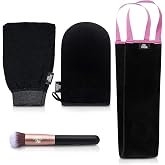 Bronze Tan Self Tanner Kit: Mitt, Exfoliating Mitt, Brush, Back Applicator | Complete self-tanning kit includes an application mitt, exfoliating remover mitt, face brush and easy-reach back applicator