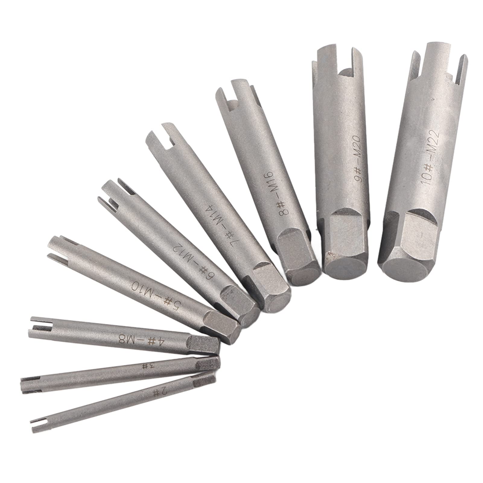 High Speed Steel Broken Tap Extractor Broken Screw Extractor Extractor A B C 3 Optional Set(9Pcs)