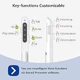 Norwii N27 Presentation Clicker 328FT 2.4GHz Wireless Presenter Remote White view 5