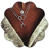Edary Boho Layered Necklace Moon Necklaces Map