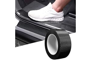 BLAU GRUN Anti Slip Car Door Entry Guard, DIY Adhesive Door Sill Protector, Nano Tape Films PEVA Cover, Rear Trunk Edge Guard Protection, Car Accessories (Black, 2"x196")