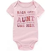 shlrzy Have A Crazy Aunt Newborn Baby Clothes Girl Outfits Aunties Bestie Baby Girl Bodysuit