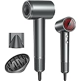 Hair Dryer, Professional Ionic Hair Dryer for Fast Drying, High Speed Hair Blow Dryer with Diffuser for Home Salon Travel, Constant Temperature Hair Care Without Hair Damage