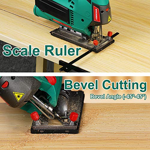 Jigsaw 6 7A 800W HYCHIKA Jig Saw 800 3000SPM With 6 Variable Speeds 4 