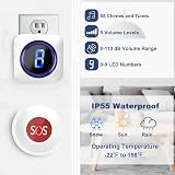 SURFOU Wireless Caregiver Pager Personal Alarm 3 SOS Buttons Elderly 1000ft 3 view 3