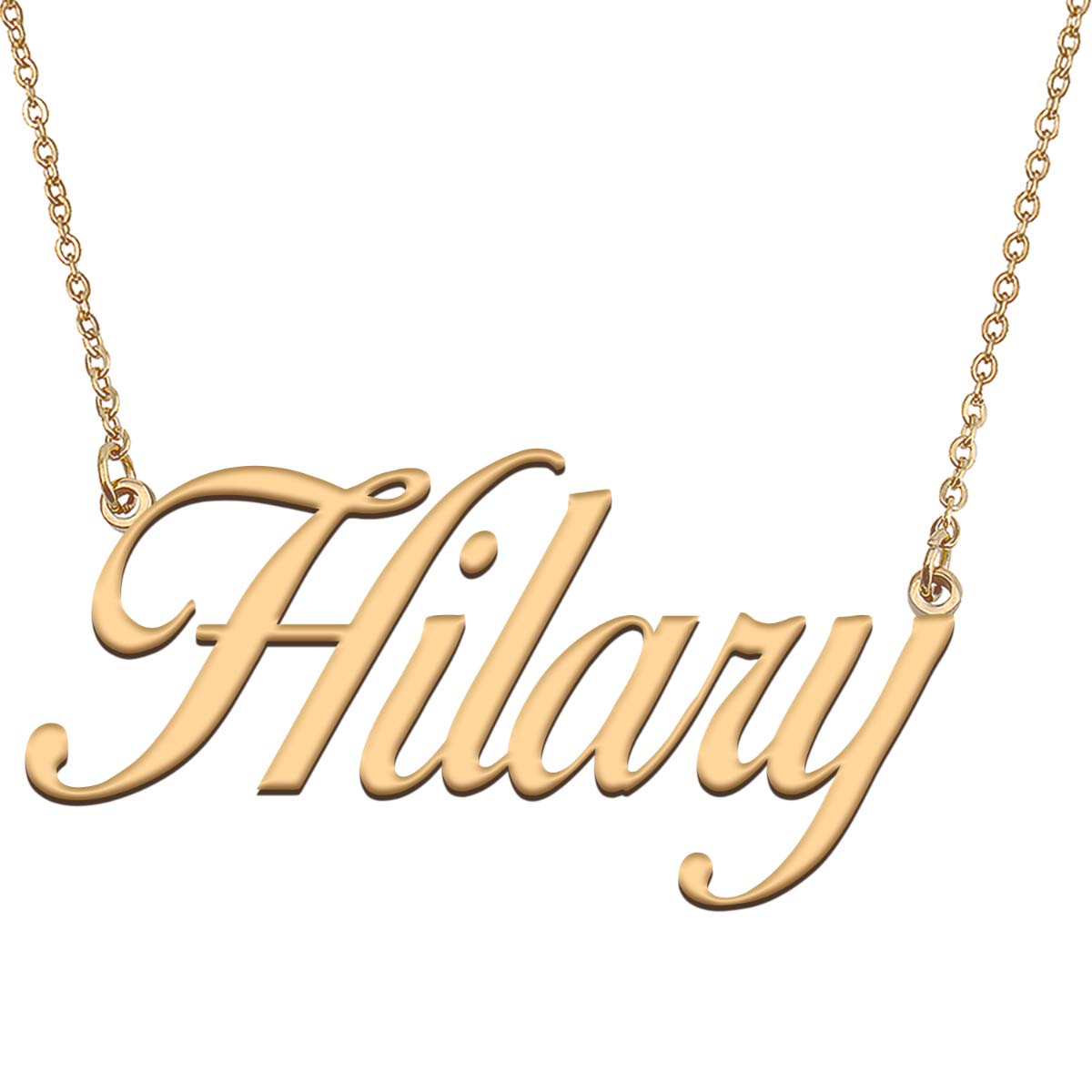 HUAN XUN Customized Custom Simple Any Name Necklace