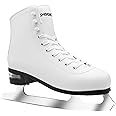 SMOOJOY Figure Ice Skates for Women and Men - Air Cushion Deluxe Hockey Ice Skate Premium Leather Skates Indoor Outdoor Rink for Teens Beginner