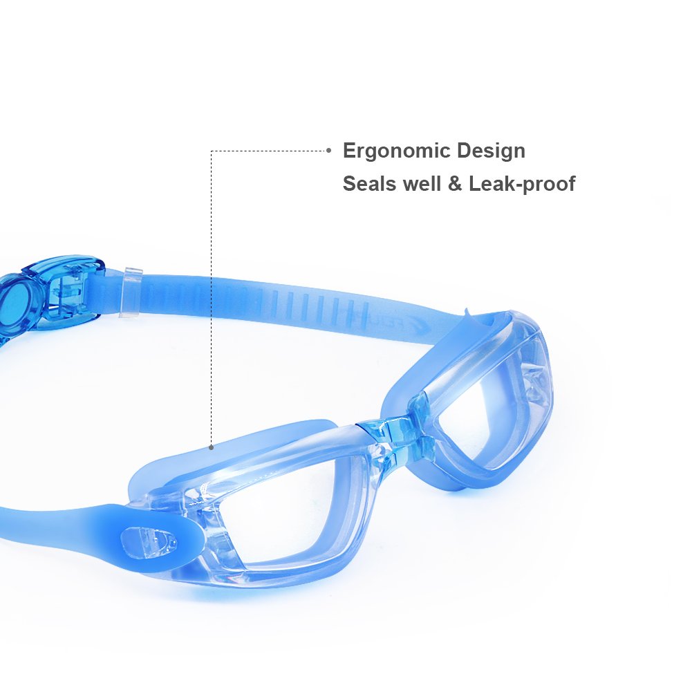 Swimming Goggles Unisex Anti Fog UV Protection Waterproof Glasses with