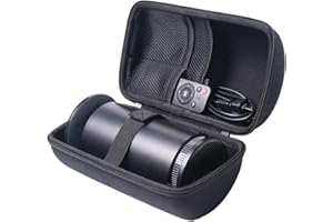 inDomit Hard Protective Travel Case Compatible with Magcubic/Alwtniet/Aubor/HIPPUS Projectors, Travel Storage for Accessories, Black