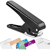 Heavy-Duty Slot Punch, Handheld Badge Hole Puncher, All Metal ID Card Puncher, Slotting Punch Tool for Paper (Max 10 Sheets), PVC ID Card, Luggage Tag, Name Tag and Badge Holder