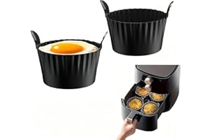 Reusable Silicone Baking Cups, Nonstick Muffin Cupcakes Mold with Double Handle, BPA Free, Mini Round Air Fryer Cupcake Liner