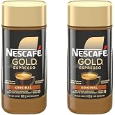 NESCAFE Gold Espresso Instant Coffee, 100g/3.5oz, Jar (2 Pack), {Imported from Canada}