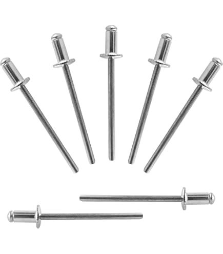 True Value FPC42AW-100 FPC 1/8 Diameter Short White Aluminum Rivet 100 Pack