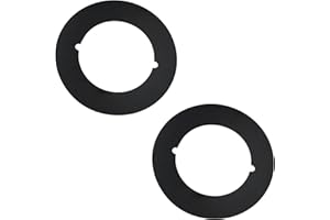 RSOISE Scar Plate, 2-1/8" Inner Diameter, 3-1/2" Outer Diameter, Fits under existing lockset to cover up The damaged door (2 Pcs black)