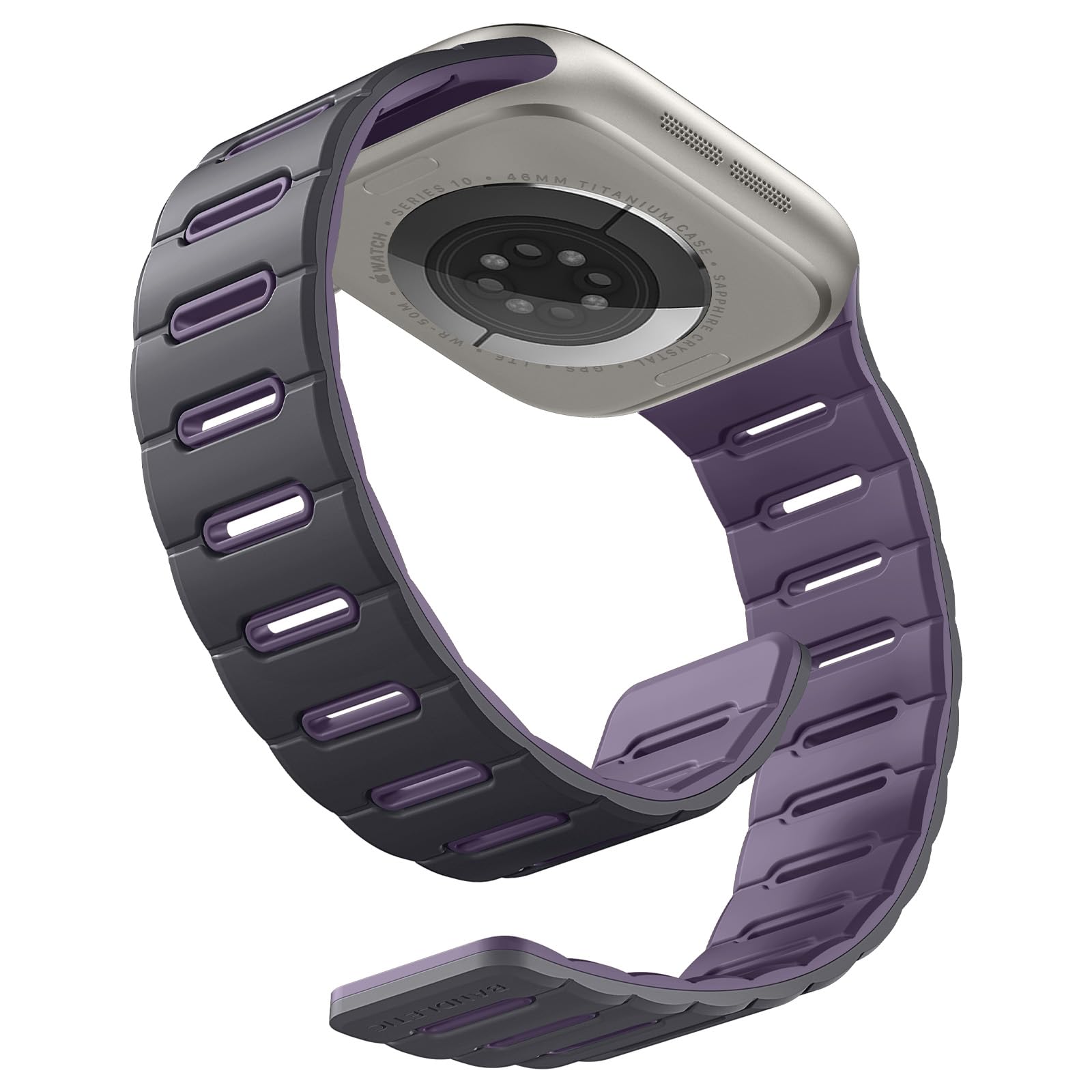 Photo 1 of Bandletic Double Sided Magnetic Compatible with Apple Watch Series 10 Band, Durable Strong Magnet Strap Replacement for iWatch Bands 42mm(Series 11/10),41mm(9/8/7), 40mm(SE3/SE2/SE/6/5/4),38mm(3/2/1)
