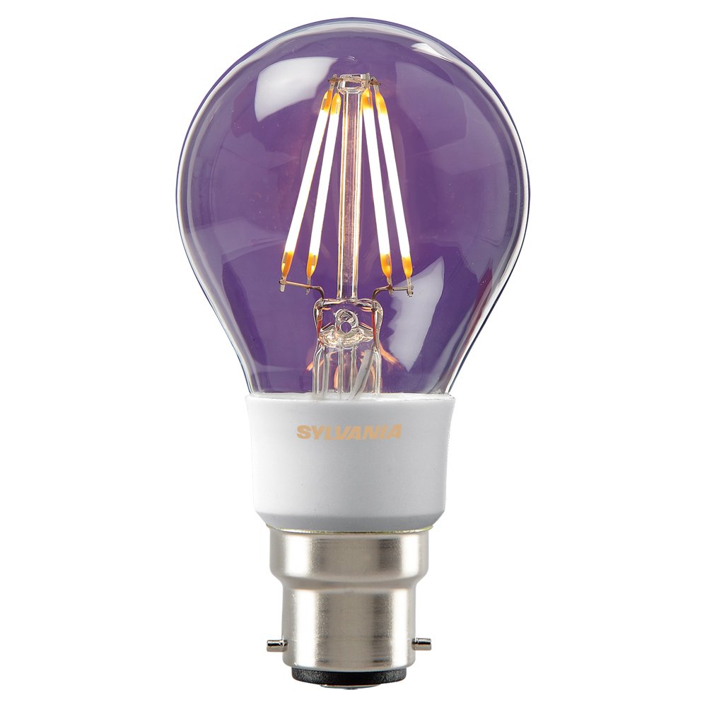 Sylvania Toledo Retro A60 Dimmable LED Lamp, 560lm Luminous Flux, B22 Cap/Base, Clear Finish, E27, 5.5 W, Candlelight 822