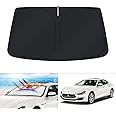 KUST Custom Fit Windshield Sun Shade for 2014-2024 Maserati Ghibli Accessories Sunshade Foldable Window Sun Visor Protector Blocks UV Rays Keep Your Car Cooler