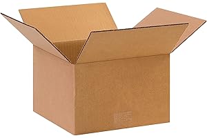 PARTNERS BRAND 10 x 10 x 6 Corrugated Cardboard Boxes, Small 10"L x 10"W x 6"H, Pack of 25 | Shipping, Packaging, Moving, Storage Box for Home or Business, Strong Wholesale Bulk Boxes