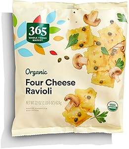 365 by Whole Foods Market, Organic Four Cheese Ravioli, 22 oz, (Frozen)