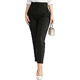 Kubsid Womens Straight Leg Pants 2026 High Waisted Stretchy Business Casual Work Pants Dress Office Trousers with Pockets