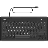 Belkin USB-C Wired Keyboard Full-Size, Plug &amp; Play iPad A16/10th Gen | no batteries required, durable accessory, schools, offices, travel, full-size keys, classroom tablet