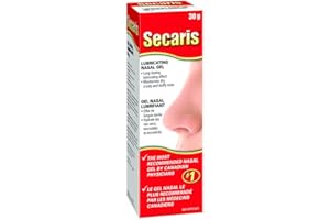 Secaris Lubricating Nasal Gel 30g - Long Lasting Relief from Dry, Irritated, Crusty Nose - Moisturizing, Soothing & Hydrating