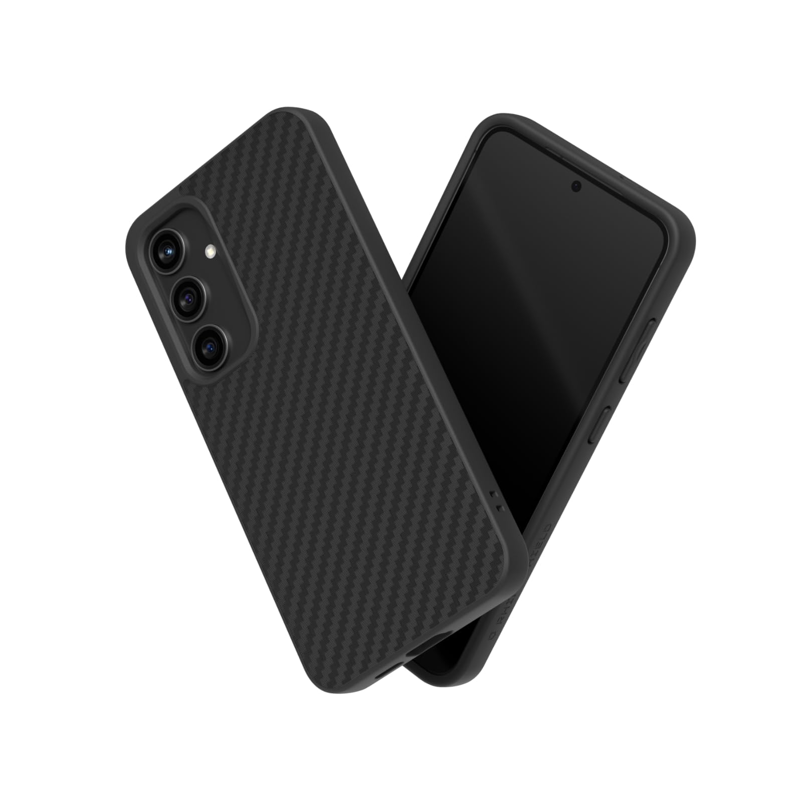 Photo 1 of RhinoShield Case Compatible with [Galaxy S24+] | SolidSuit - Shock Absorbent Slim Design Protective Cover with Premium Matte Finish 3.5M / 11ft Drop Protection - Carbon Fiber