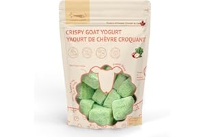 Loopypaws Freeze Dried Goat Yogurt for Dogs & Cats - Veggie & Apple Flavour | Heathy Pet Treats & Meal Toppers | All Natural 